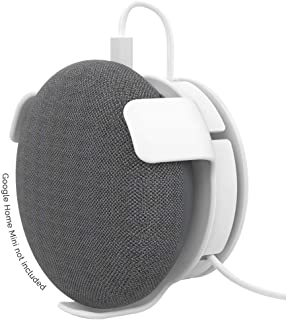 AhaStyle ABS - Soporte de Pared para Google Home Mini Voice Assistants- gestion integrada de Cables