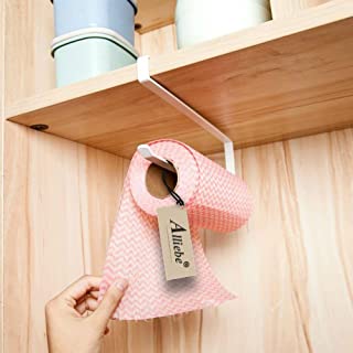 Alliebe rollo de papel toalla de papel titular dispensador bajo armario Rack soporte sin taladrar para cocina y bano