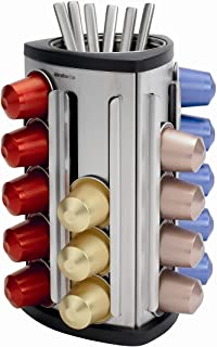 Brabantia 040552321 - Dispensador de capsulas de cafe Nespresso- Color Gris Metalizado
