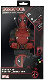 Cable guy Deadpool- soporte de sujecion o carga para mando de consola y-o smartphone de tu personaje favorito con licencia de Marvel. Producto con licencia oficial. Exquisite Gaming