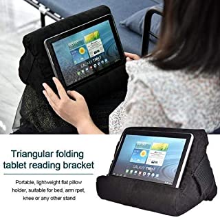 Cokeymove Soporte de Almohadas para iPads-Soportes universales para telefonos y tabletas-Cojin para Tableta-Almohada Blanda multiangulo Lap Stand para Tablets eReaders