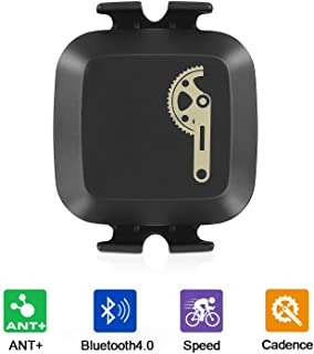 CooSpo Sensor de Velocidad de Bicicleta o Sensor de Cadencia con Doble Modulo Bluetooth 4.0 Ant + Impermeable IP67 Compatible con Strava Wahoo Ciclo Computadores y Otros