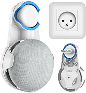 Cozycase Soporte de Montaje en Pared para Google Home Mini Asistentes de Voz- sin Cables o Tornillos distorsionados- Space Saver Hanger Plug en el bano y la Cocina del Dormitorio - Blanco…