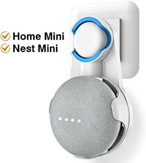 Cozycase Soporte para Google Nest Mini- Google Home Mini- gestion de Cables incorporada sin Tornillos (Blanco)