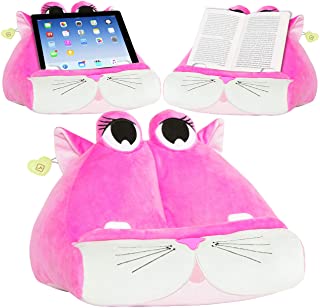 CuddlyReaders- atril- cojin de lectura para libros- iPad- tablet- eReader- soporte sofa de descanso- idea de regalo para ninos - Kiki Kitty
