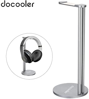 Docooler Soporte para Auriculares-Universal Soporte para Auriculares y Cascos en Mesa para Juegos de aleacion de Aluminio