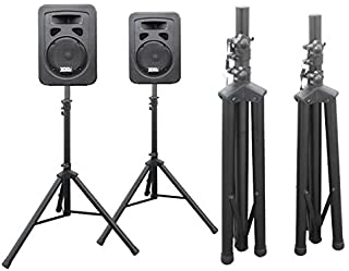 DRALL INSTRUMENTS 2 Pieza tripode del Soporte para Altavoces de Audio para PA- Disco- Evento en Vivo- Sala de ensayo- Sistema Vocal- Escenario- DJ Modelo: BS3x2