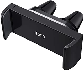 Eono Essentials Soporte Movil Coche- Soporte Telefono : Rejillas de Ventilacion Salidas de Aire para Smartphones para Phone XS MAX XR X- 8- 7- 6S- Samsung S10- S9- Otras Android Smartphones - Negro