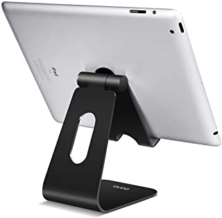 Eono Essentials Soporte Tablet- Multiangulo Soporte Tablet : Soporte Base Ajustable para Tablets para Pad 2018 Pro 10.5 - 9.7 - 12.9- Pad mini 2 3 4- Pad Air- Air 2- Samsung Tab- Otras Tablets - Plata