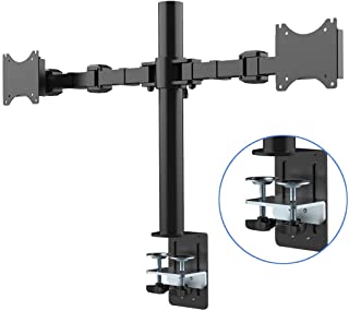 Fleximounts Soporte de Mesa con Doble Brazo de Movimiento Completo cuadra a Monitor de 10-27- (25-69cm) (D1D)