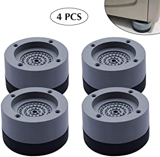 Kitchen-dream 4PCS Almohadillas para pies de lavadora Antivibraciones Arandela para pies Almohadillas para pies antideslizantes de goma para lavadoras y secadoras