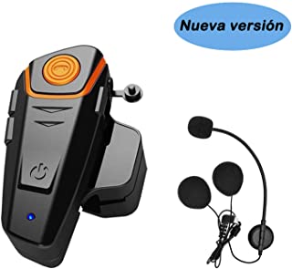 KOEITT BT S2 Intercomunicador Casco Moto，Auriculares Bluetooth para Motocicleta- 1000 m- Bluetooth- Sistemas de comunicacion (BT-S2x1)