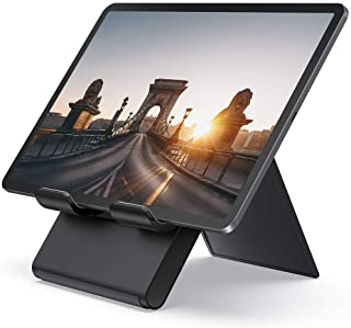 Lamicall Soporte Tablet- Multiangulo Soporte Tablet - Soporte Base Ajustable para Tablets para 2019 Pad Pro 9.7-10.2-10.5-12.9- Pad Air 2 3 4- Pad Mini 2 3 4- Samsung Tab- Otras Tablets - Negro