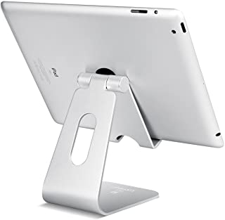 Lamicall Soporte Tablet- Multiangulo Soporte Tablet : Soporte Base Ajustable para Tablets para Pad 2018 Pro 10.5-9.7-12.9- Pad Mini 2 3 4- Pad Air- Air 2- Samsung Tab- Otras Tablets - Plata