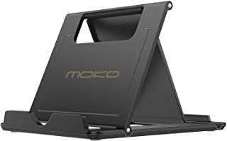 MoKo Smartphone-Tableta Soporte - Portatil Plegable Holder para Tableta(6-11-)- para iPhone 11 Pro MAX-iPhone 11 Pro-iPhone 11-iPad Pro 11-iPad 10.2- 2019-Xs MAX-XS-XR- Galaxy S20 6.2- - Negro