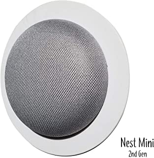Mount Genie - Soporte de Pared para Google Nest Mini (2ª generacion) - Diseno galardonado - Mejora el Sonido y la Apariencia - Disenado en Estados Unidos