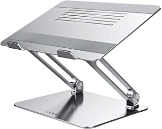 NILLKIN Soporte para Portatil- Soporte para Laptop- Soporte de Portatil Ajustable- Laptop Stand para 11-17 Pulgadas MacBook-Ordenadores Portatiles-Notebook-Hecho de Aleacion de Aluminio-Plata