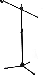 Pie de microfono Feibrand con 1 pinza para microfono- color negro