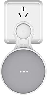 QINUKER - Soporte de Pared para Google Home Mini- Accesorios de Ahorro de Espacio para Altavoces Inteligentes para el hogar- Asistente de Voz sin Cables y Tornillos (Blanco)