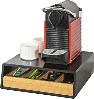 SoBuy®FRG280-SCH-ES Soporte para Capsulas de Cafe- Estante cafetera-estanteria de cocina-Con un cajon