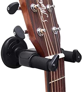 Soporte de guitarra para guitarra acustica y electrica- soporte de pared para guitarra giratorio con bloqueo de seguridad