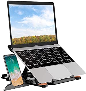 Soporte para Laptop Portatil Ajustable Soporte Notebook para Telefono Soporte Compatible con MacBook Air Pro- Dell XPS- HP- Lenovo Mas Portatil de 10-15.6 pulgadas - Nero