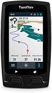 TwoNav - Velo GPS para Ciclismo de Carretera y Montana con Pantalla de 3- Compacto Ligero y Resistente- Color Gris + Soporte Potencia- Brazo y Mapa Base