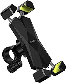 UGREEN Soporte Movil Moto Bicicleta Manillar- Universal Soporte Telefono Movil Motocicleta Bici 360° Rotacion Ajustable para 4.7-6.5'.'. Smartphone Xiaomi Redmi 7- Note 7- Samsung S9- iPhoneX- 8