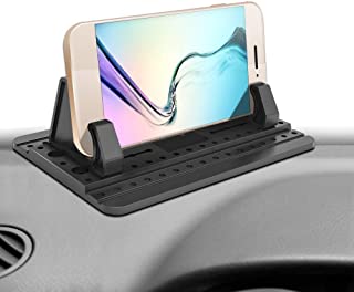 [Version Tercera Mejorada] Ipow Soporte Coche Movil Universal Almohadilla de Silicona Antideslizante para Salpicadero con Gel Pegajoso para iPhone Xs-XS-X-8- Galaxy Note9-8-S8-S8- Huawei- Tablet PC