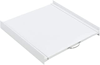 vidaXL Kit Apilado de Lavadora y Estante Corredizo Acero Blanco Mueble Colada